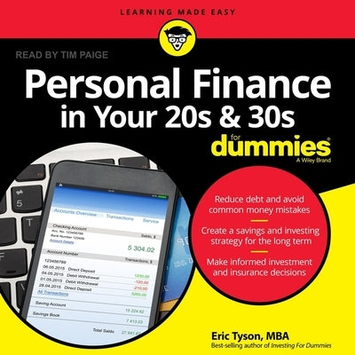 Personal Finance in Your 20s and 30s for Dummies Lib/E by Paige, Tim