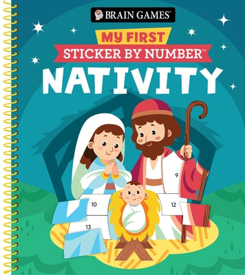 Brain Games - My First Sticker by Number: Nativity by Publications International Ltd