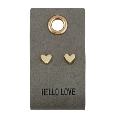 Leather Tag W/ Earrings-Heart by Creative Brands