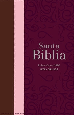 Biblia Rvr 1960 Letra Grande Tama?o Manual Tricolor Guinda Palo Rosa Marr?n Con Cierre E ?ndice (Bible Rvr 1960 Large Print Handsize Leatherlike Trico by Reina Valera 1960