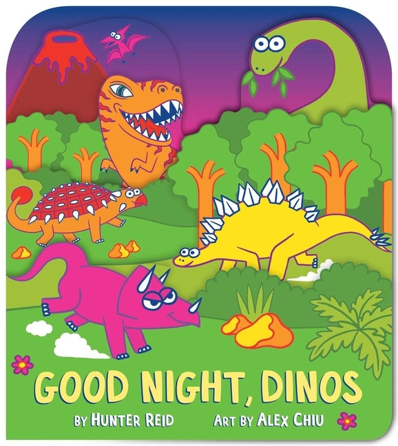 Good Night, Dinos (a Shaped Bedtime Novelty Board Book for Toddlers) by Reid, Hunter