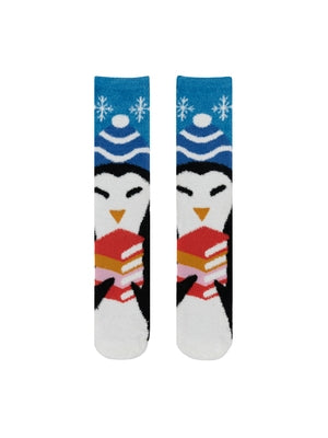 Penguin Reads Cozy Socks - Large by Out of Print