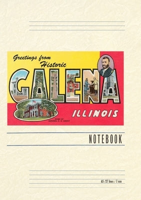 Vintage Lined Notebook Greetings from Galena, Illinois by Found Image Press
