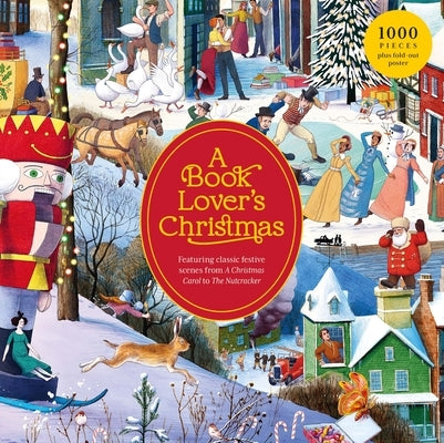 A Book Lover's Christmas 1000 Piece Puzzle: A 1000-Piece Jigsaw Puzzle by Kirkham, Michael