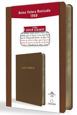 Biblia Reina Valera Revisada 1960 Letra S?per Gigante, S?mil Piel Marr?n / Spanish Bible Rvr 1960 Super Giant Print, Brown Leathersoft by Reina Valera Revisada 1960