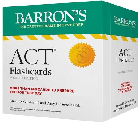 ACT Flashcards, Fourth Edition: Up-To-Date Review: + Sorting Ring for Custom Study by Giovannini, James D.