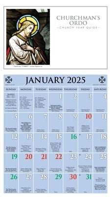 2025 Churchman's Ordo Kalendar: January 2025 Through December 2025 by Ashby Company