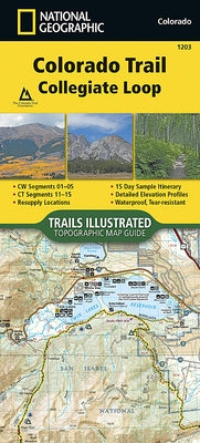 Colorado Trail, Collegiate Loop Map by National Geographic Maps