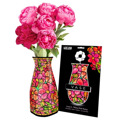 Louis C. Tiffany Pink Peony Vase in Retail Packaging by Modgy