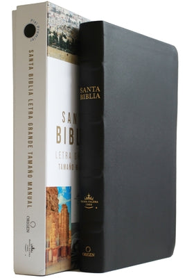 Biblia Rvr 1960 Letra Grande Tamaño Manual, Piel Premier Negro / Spanish Bible Rvr 1960 Handy Size Large Print Bonded Leather Black by Reina Valera Revisada 1960