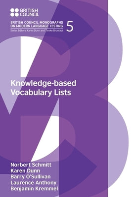 Knowledge-Based Vocabulary Lists by Schmitt, Norbert