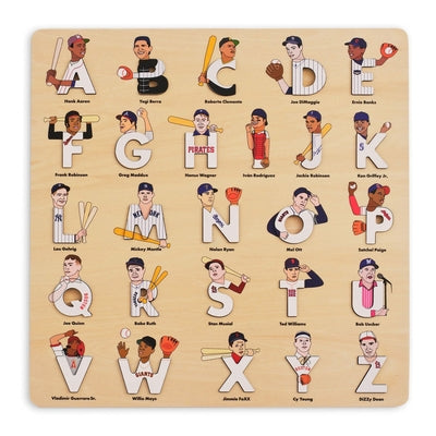 Baseball Legends Wooden Alphabet Puzzle by Feiner, Beck