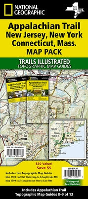 Appalachian Trail: New Jersey, New York, Connecticut, Massachusetts [Map Pack Bundle] by National Geographic Maps