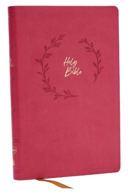 NKJV Holy Bible, Value Ultra Thinline, Pink Leathersoft, Red Letter, Comfort Print by Thomas Nelson
