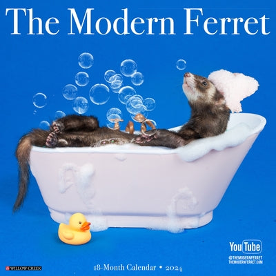Modern Ferret 2024 12 X 12 Wall Calendar by Modern Ferret