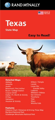 Rand McNally Easy to Read: Texas State Map by Rand McNally