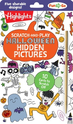 Scratch-And-Play Halloween Hidden Pictures: Not-Too-Spooky Halloween Scratch Off Puzzles for Kids 6 and Up, 10 Halloween Picture Activity Cards to Sha by Highlights