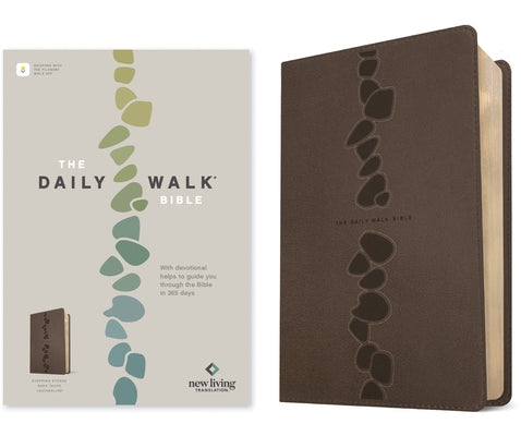 The Daily Walk Bible Nlt, Filament Enabled (Leatherlike, Stepping Stones Dark Taupe) by New Living Translation