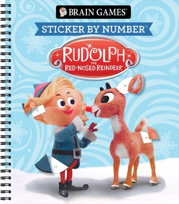 Brain Games - Sticker by Number: Rudolph the Red-Nosed Reindeer by Publications International Ltd