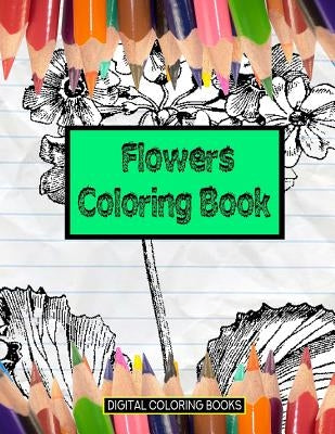 Flowers Coloring Book by Books, Digital Coloring