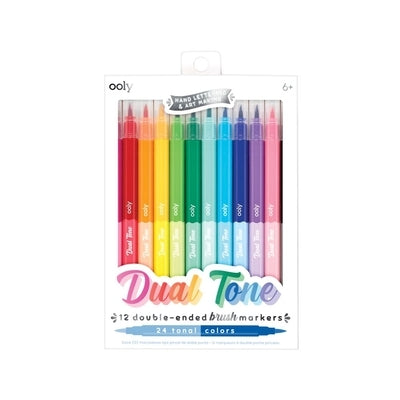 Dual Tone Double Ended Brush Markers by 