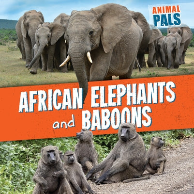 African Elephants and Baboons by Levy, Janey