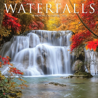 Waterfalls 2025 7 X 7 Mini Wall Calendar by Willow Creek Press