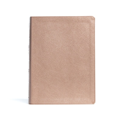 CSB Study Bible, Rose Gold Leathertouch, Indexed by Csb Bibles by Holman