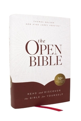 The Open Bible: Read and Discover the Bible for Yourself (Nkjv, Hardcover, Red Letter, Comfort Print) by Thomas Nelson