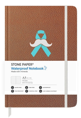 Stone Paper Movember Mutache Lined Notebook by Stone Paper Solutions Ltd