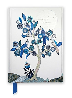 Alexandra Milton: Silver Tree of Life with Four White-Throated Magpies (Foiled Journal) by Flame Tree Studio