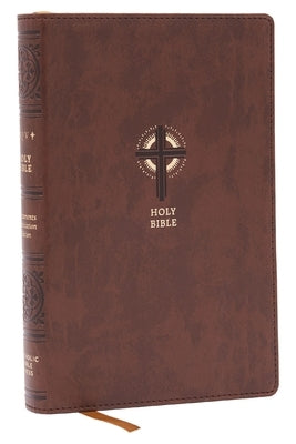Nrsvce Sacraments of Initiation Catholic Bible, Brown Leathersoft, Comfort Print by Catholic Bible Press