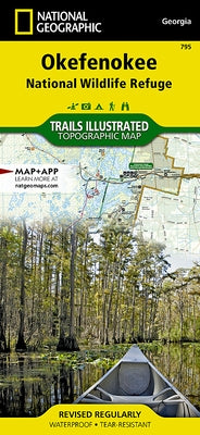 Okefenokee National Wildlife Refuge Map by National Geographic Maps