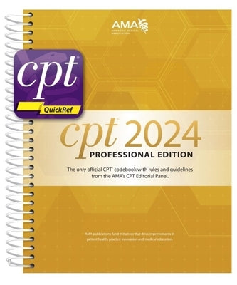 CPT Professional 2024 and CPT Quickref App Bundle by American Medical Association