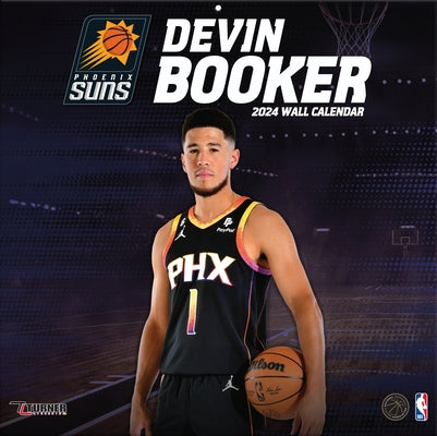 Phoenix Suns Devin Booker 2024 12x12 Player Wall Calendar by Turner Sports