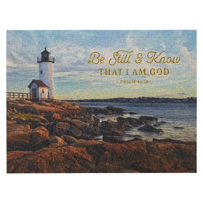 Christian Art Gifts 500 Piece Scripture Puzzle for Men, Women, & Children: Be Still & Know - Psalm 46:10 Inspirational Bible Verse by Christian Art Gifts