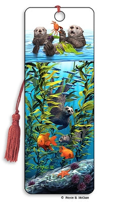 Royce 3D Bookmark - Sea Otters by Artgame