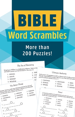 Bible Word Scrambles: More Than 200 Puzzles! by Compiled by Barbour Staff