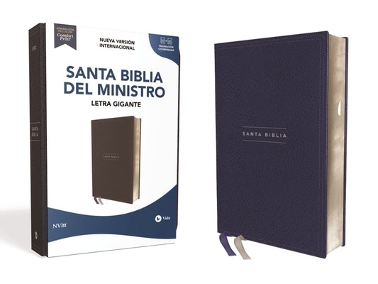 Nvi, Santa Biblia del Ministro, Texto Revisado 2022, Leathersoft, Azul Marino, Con Índice, Palabras de Jesús En Rojo by Nueva Versi&#243;n Internacional