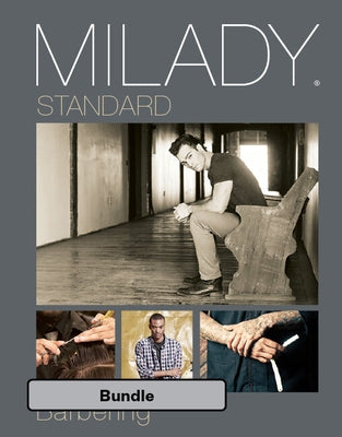 Bundle: Milady Standard Barbering, 6th + Student Workbook + Exam Review by Milady