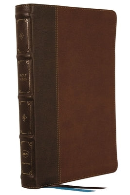 Nkjv, Large Print Thinline Reference Bible, Blue Letter, MacLaren Series, Leathersoft, Brown, Comfort Print: Holy Bible, New King James Version by Thomas Nelson