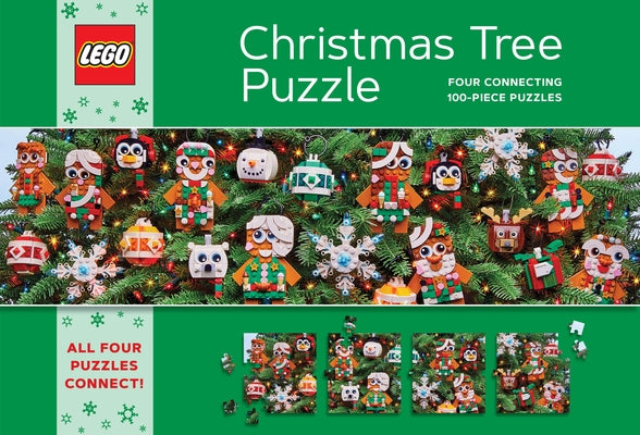 Lego Christmas Tree Puzzle: Four Connecting 100-Piece Puzzles by Lego