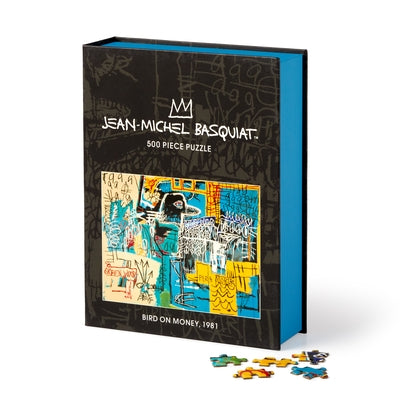 Basquiat Bird on Money 500 Piece Book Puzzle by Galison