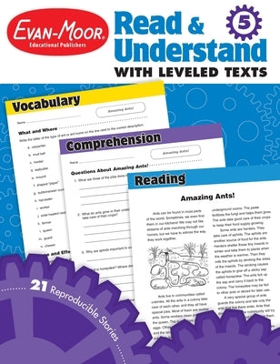 Read and Understand with Leveled Texts, Grade 5 Teacher Resource by Evan-Moor Educational Publishers