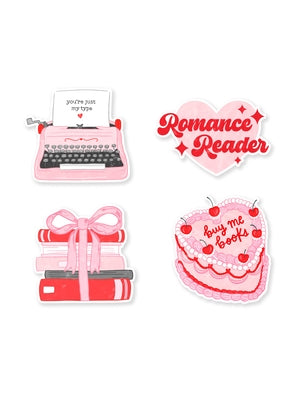 Romance Reader Stickers - Sticker Set of 4 by Out of Print