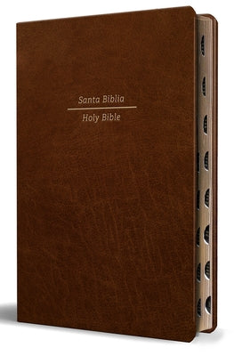 Biblia Bilingüe Reina Valera 1960 (Esv) Letra Grande Símil Piel Marrón Con Índice/ Bilingual Bible Rvr 1960 (Esv) Large Print Brown Leathersoft with T by Reina Valera Revisada 1960