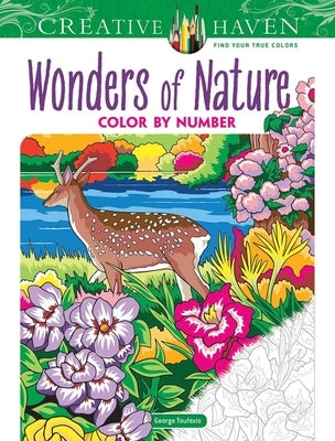 Creative Haven Wonders of Nature Color by Number by Toufexis, George