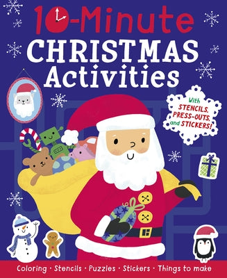 10-Minute Christmas Activities: With Stencils, Press-Outs, and Stickers! by Hughes, Helen