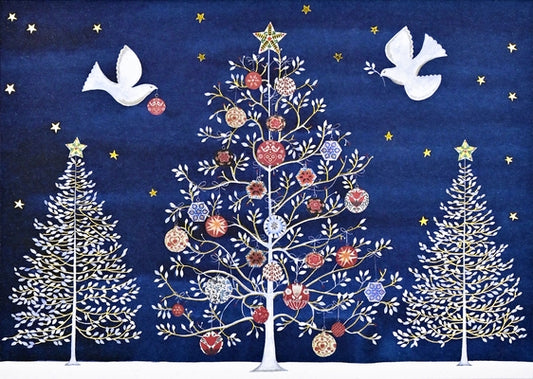 Doves of the Season Deluxe Boxed Holiday Cards by Gregory, Nicola
