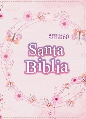Biblia Rvr 1960 Compacta S?mil Piel Juvenil Mariposa Palo Rosa (Bible Rvr 1960 Compact Size Leatherlike Youth Light Pink Butterfly (Spanish Edition) by Reina Valera 1960